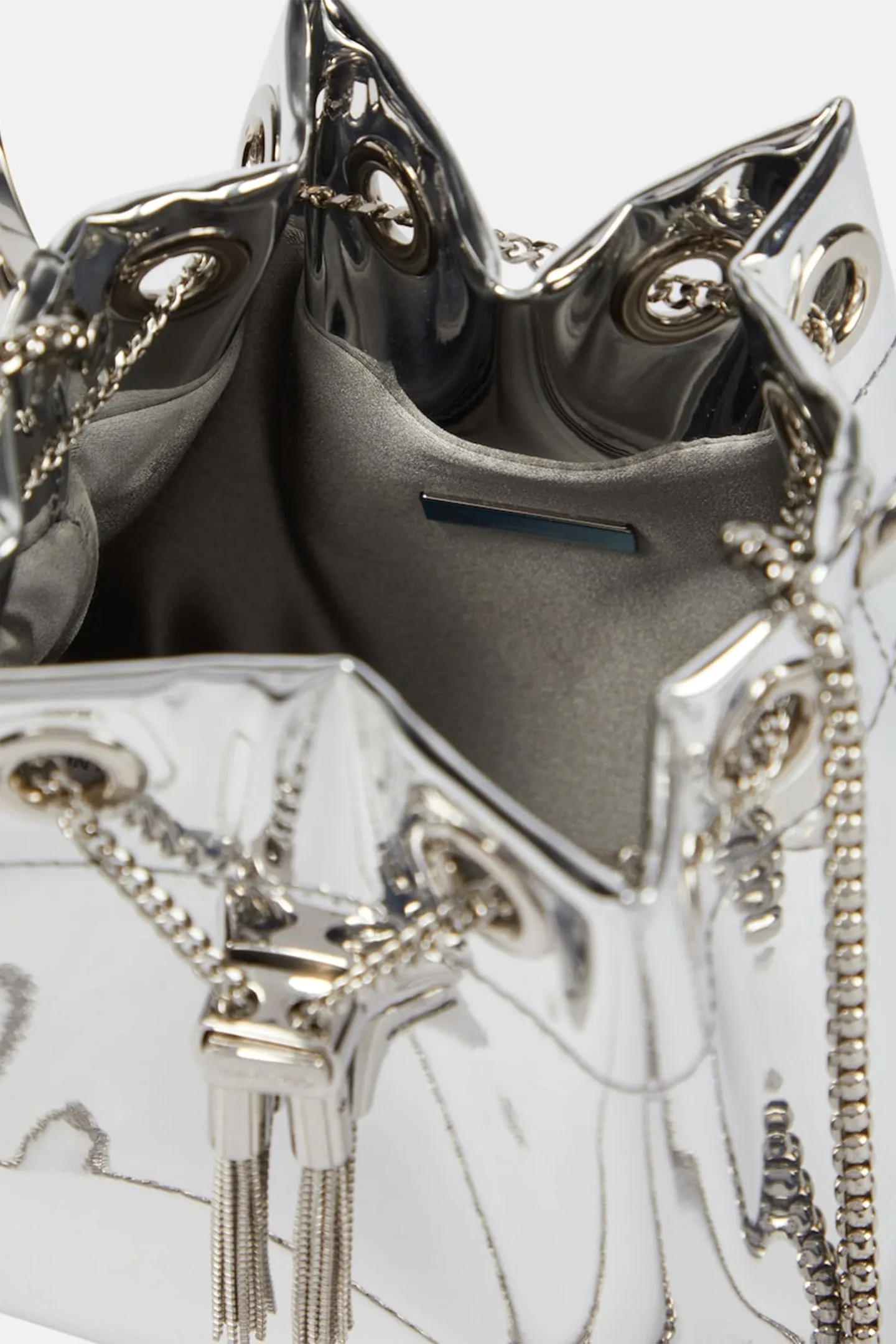 Metallic Round Handles Bucket Bag Gloria Lanvin