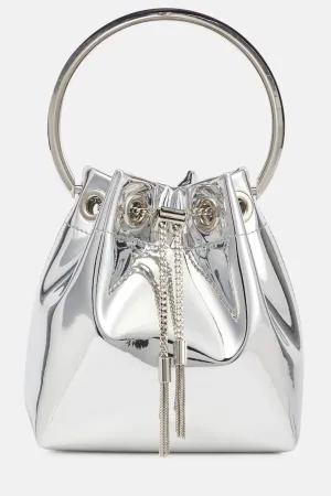 Metallic Round Handles Bucket Bag Gloria Lanvin