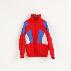 MICRO By Ellesse Men 54 L Jacket Ski Red Nylon Waterproof Italy Vintage 80s