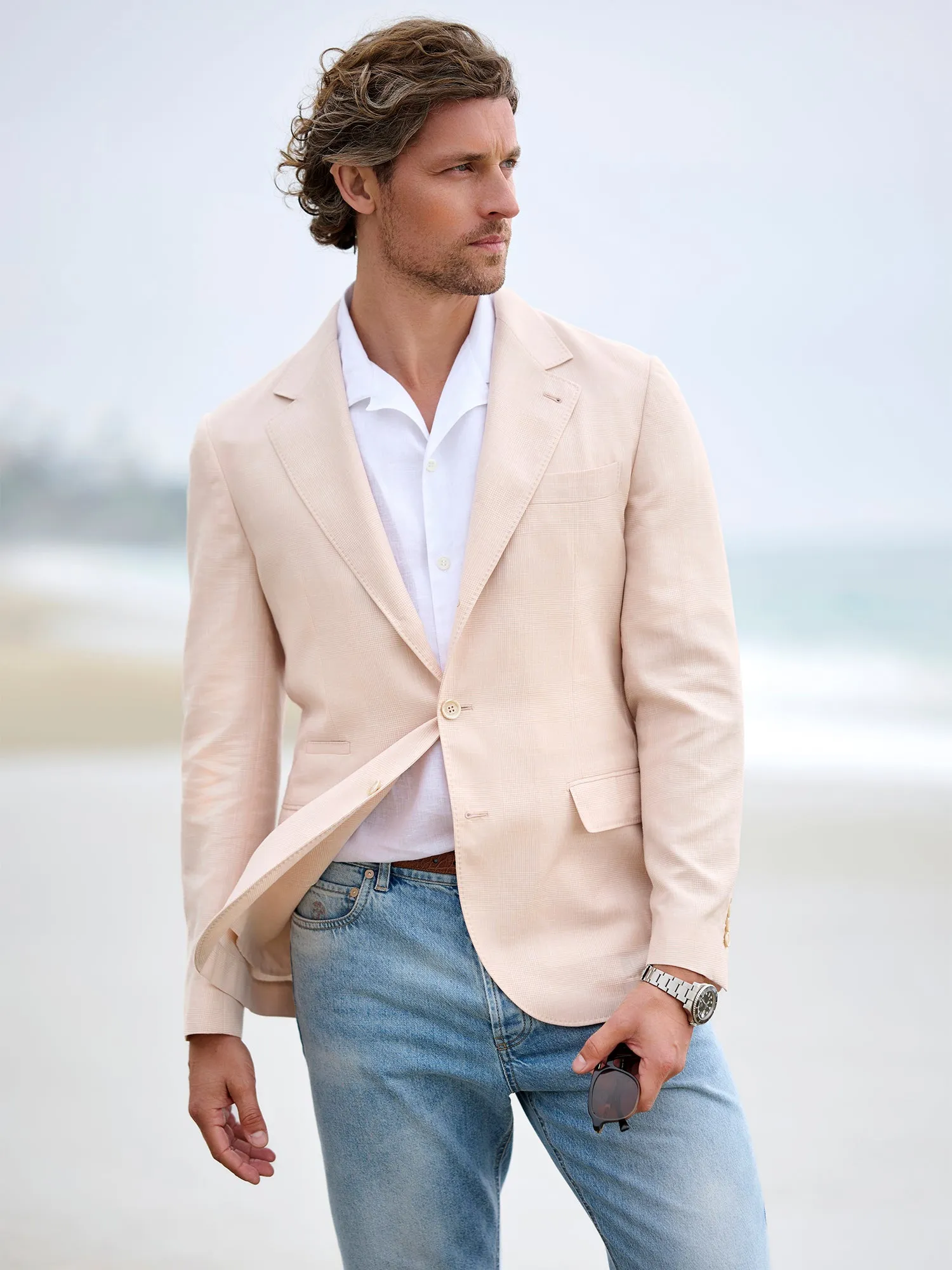 Micro Check  Blazer