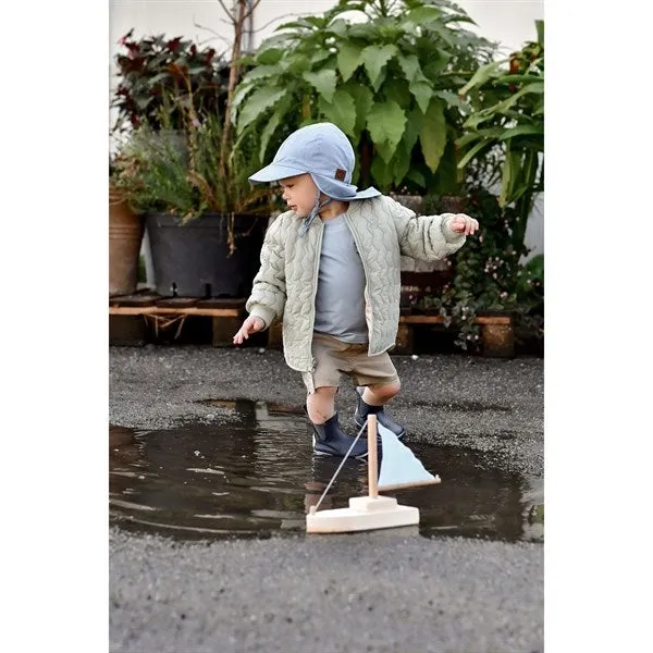 Mikk-Line Sun Hat Solid Faded Denim