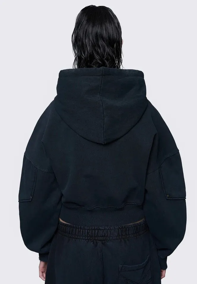 Minga London - Ash Wash Cropped - Hoodie