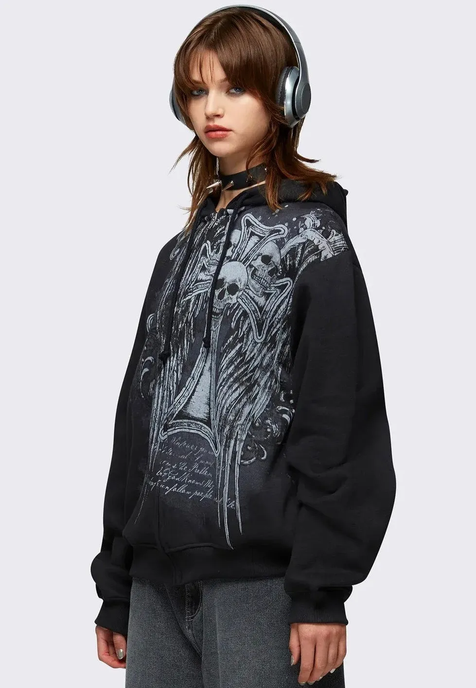 Minga London - Devil Wings Oversized - Zipper