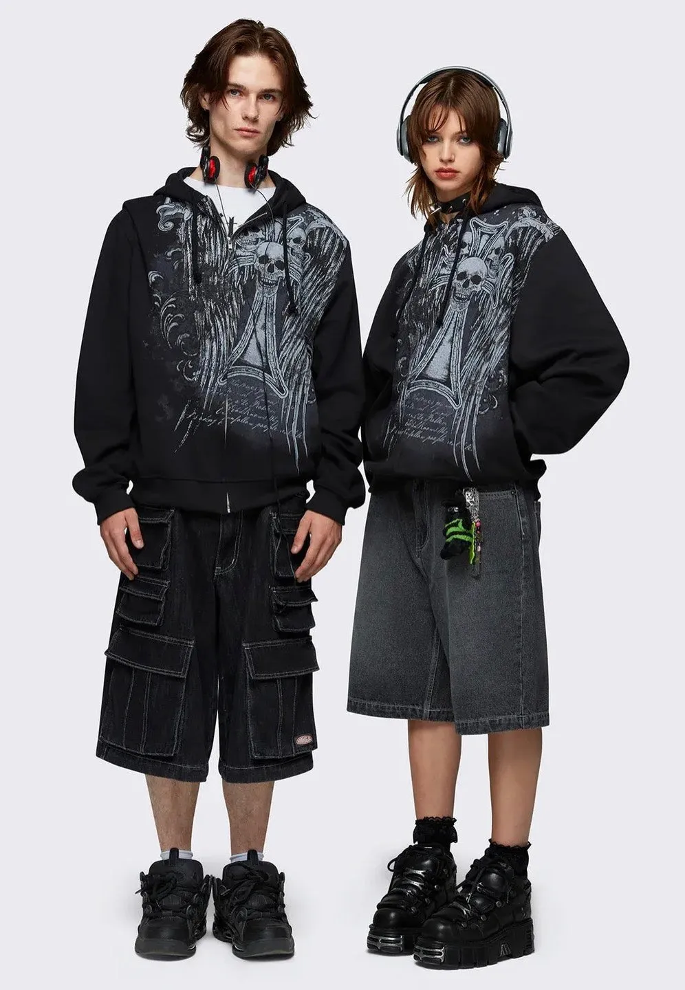 Minga London - Devil Wings Oversized - Zipper