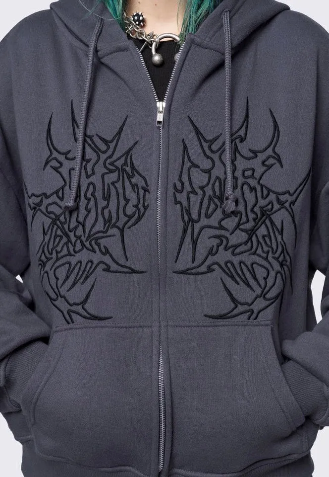 Minga London - Minga Ink Grey - Zipper