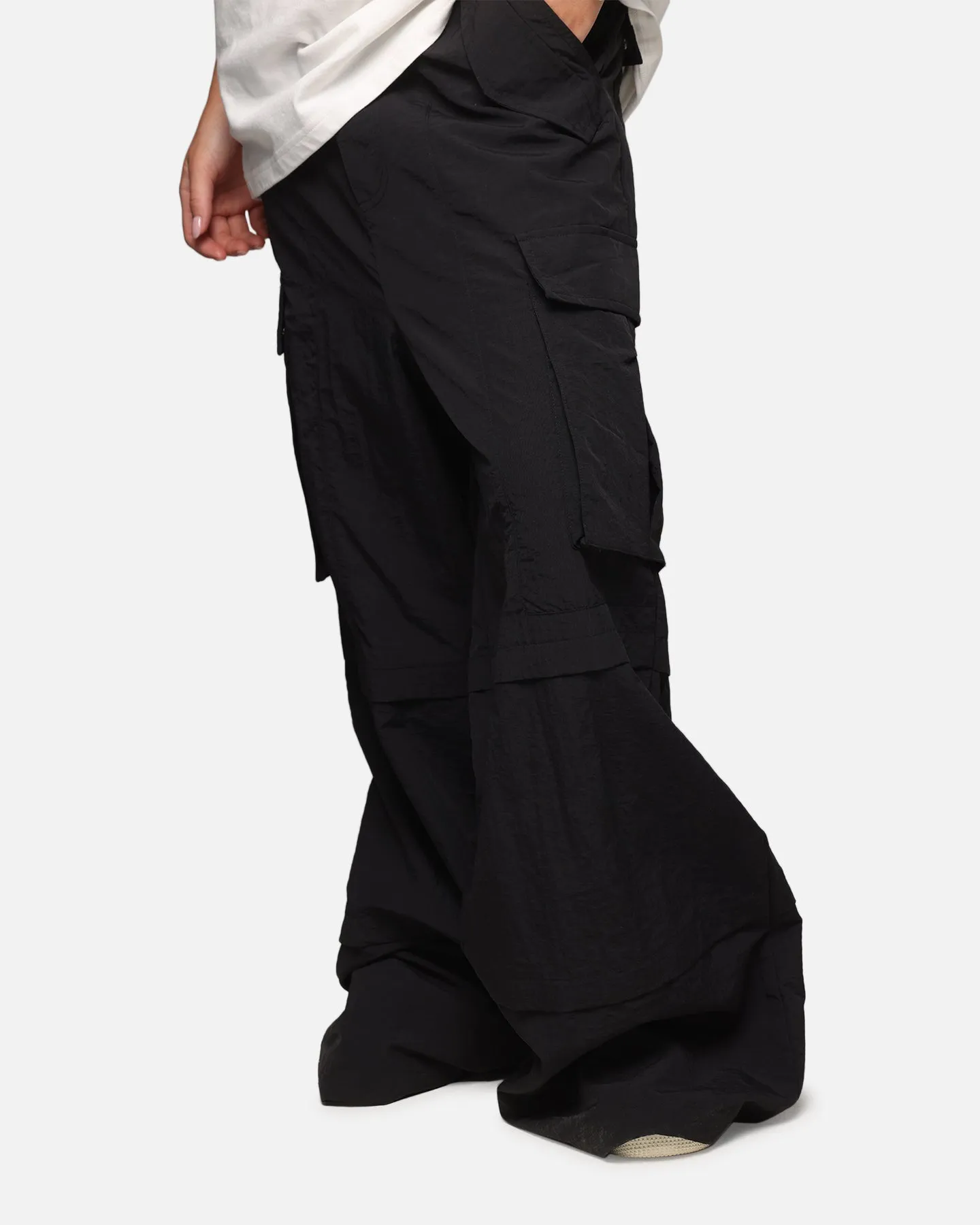 MNML Nylon Rave Cargo Pants Black