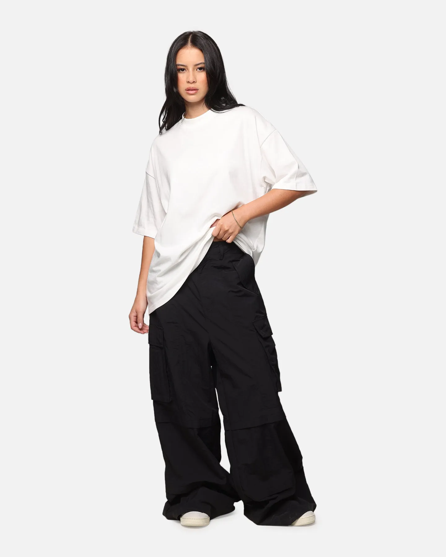 MNML Nylon Rave Cargo Pants Black