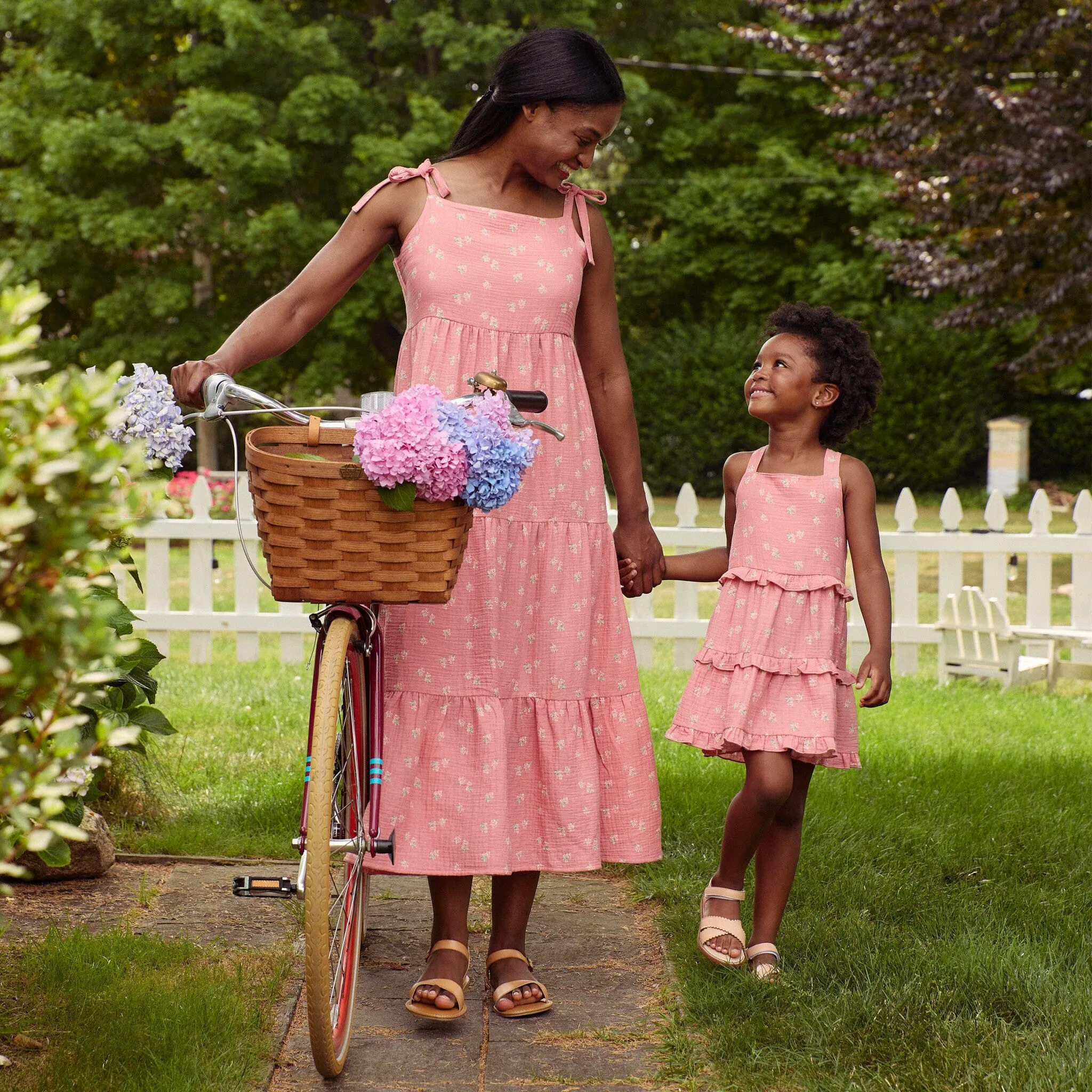 Mommy & Me Pink Raspberries Gauze Dresses Bundle Gerber Childrenswea