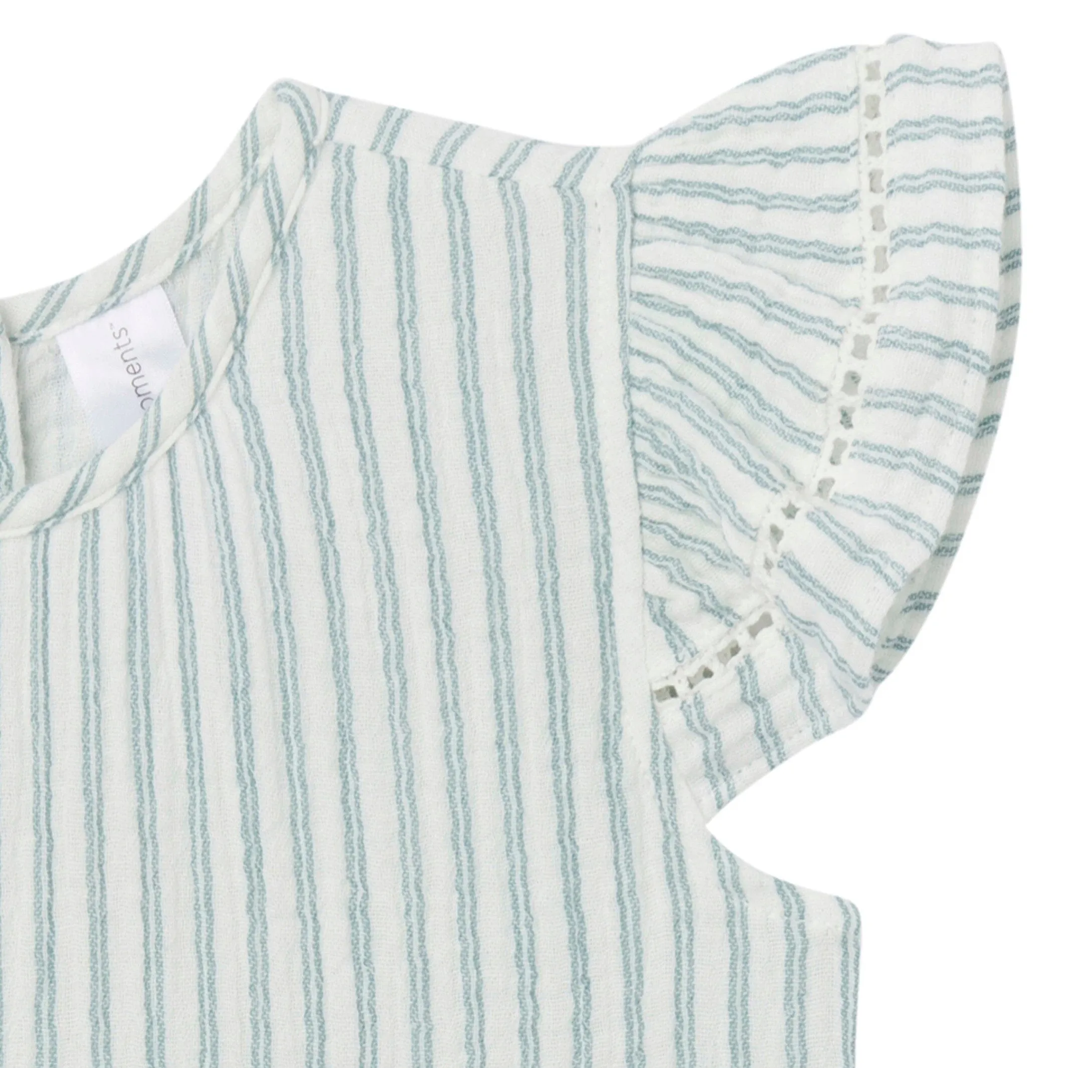 Mommy & Me Teal Stripe Gauze Dresses Bundle Gerber Childrenswea