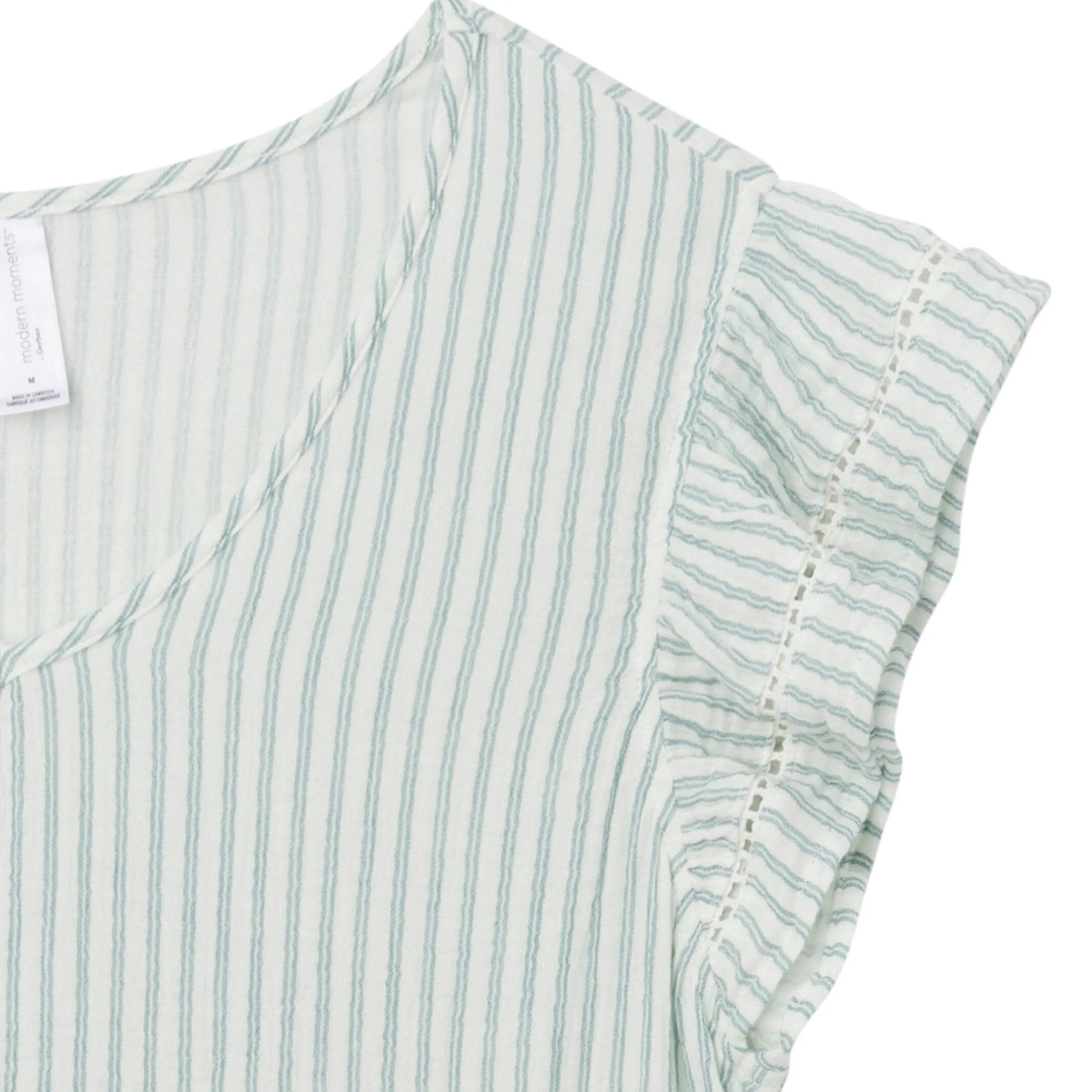 Mommy & Me Teal Stripe Gauze Dresses Bundle Gerber Childrenswea