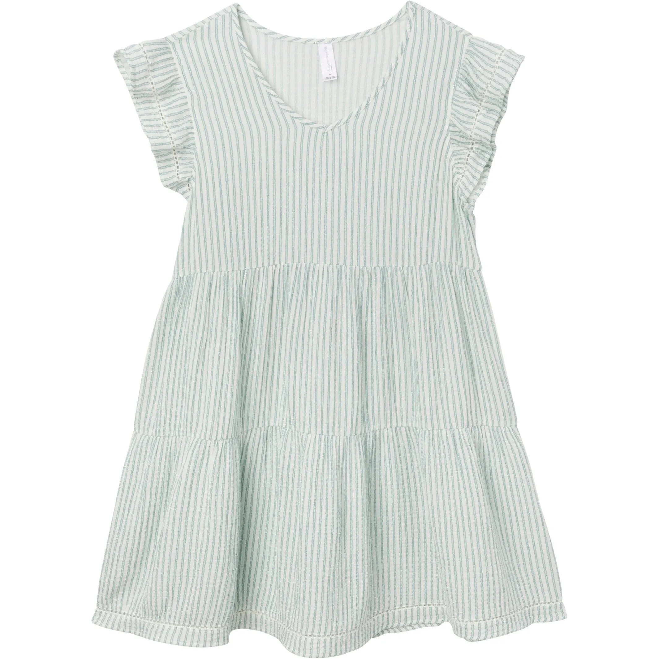 Mommy & Me Teal Stripe Gauze Dresses Bundle Gerber Childrenswea