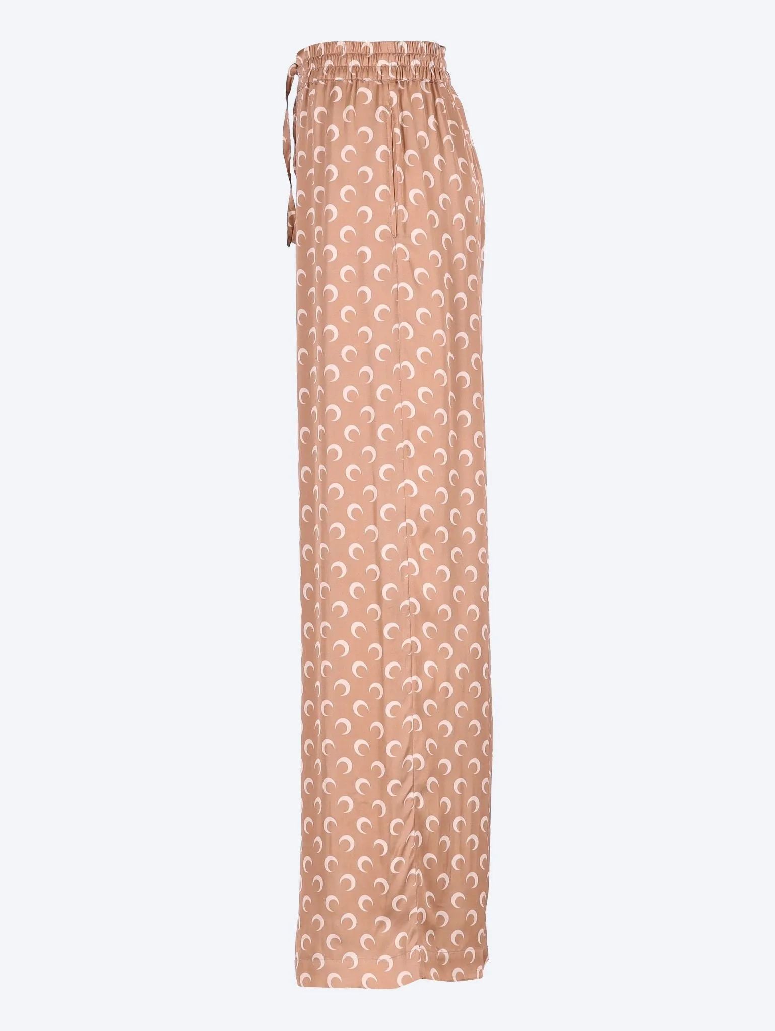 Moon satin drawstring pants