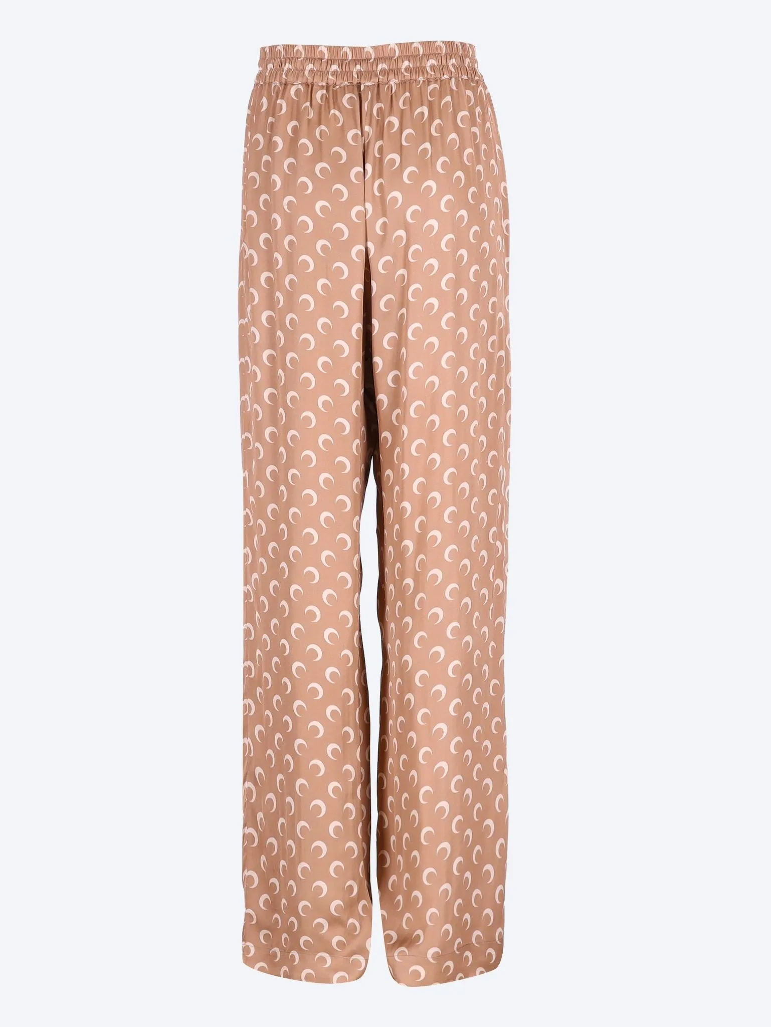 Moon satin drawstring pants