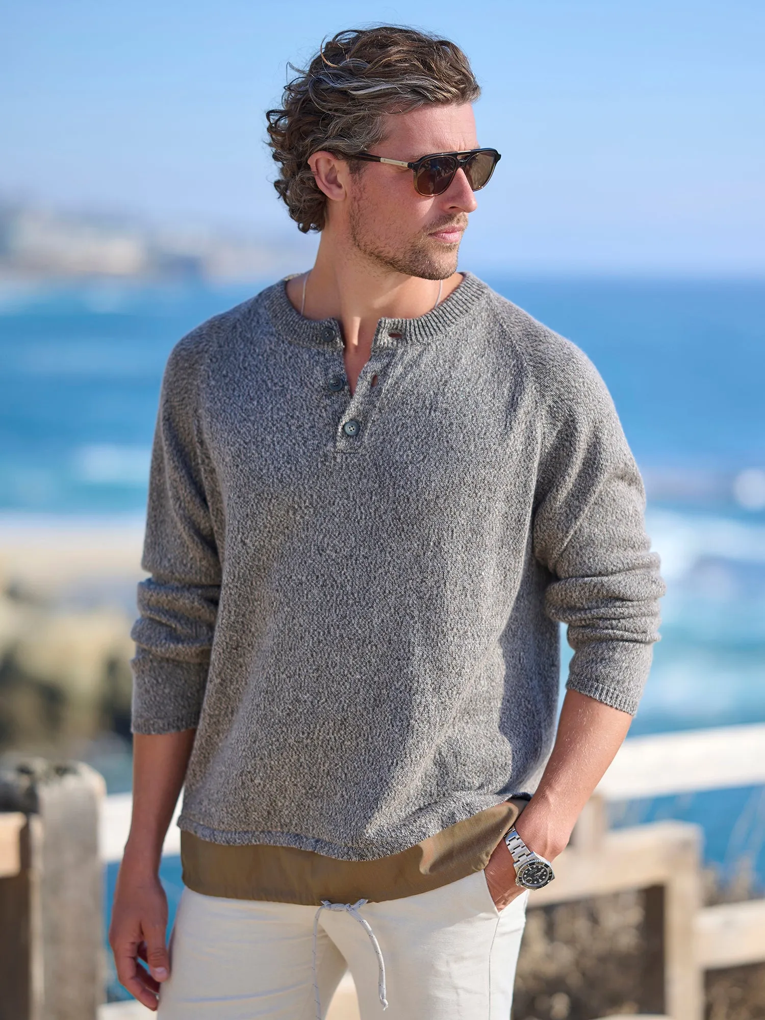 Mouline Henley Sweater