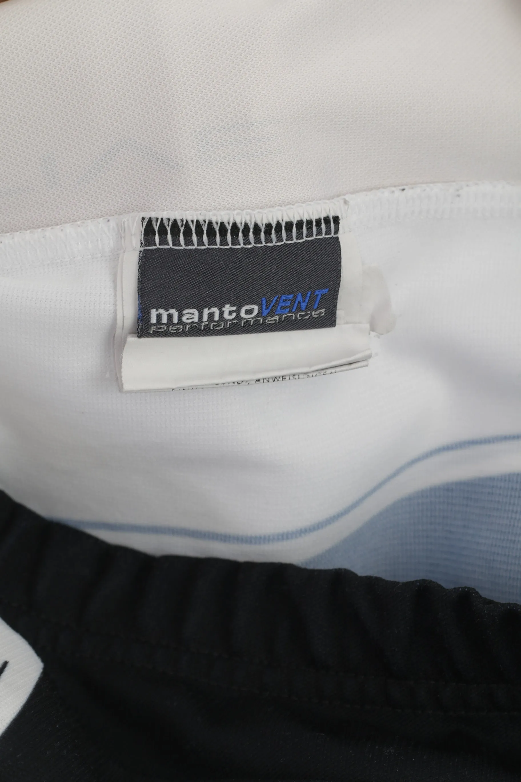 Nalini Men L Cycling Shirt White Removable Sleeve Italy Full Zip Bike Pro Wear