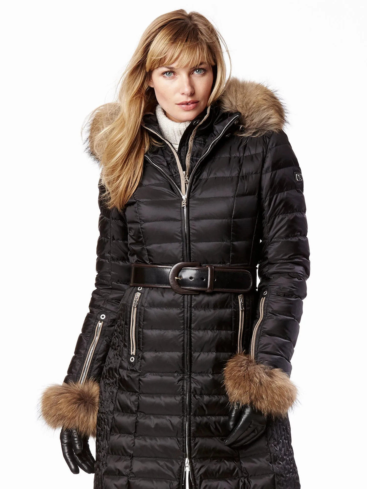 Nappa Raccoon Fur Glove