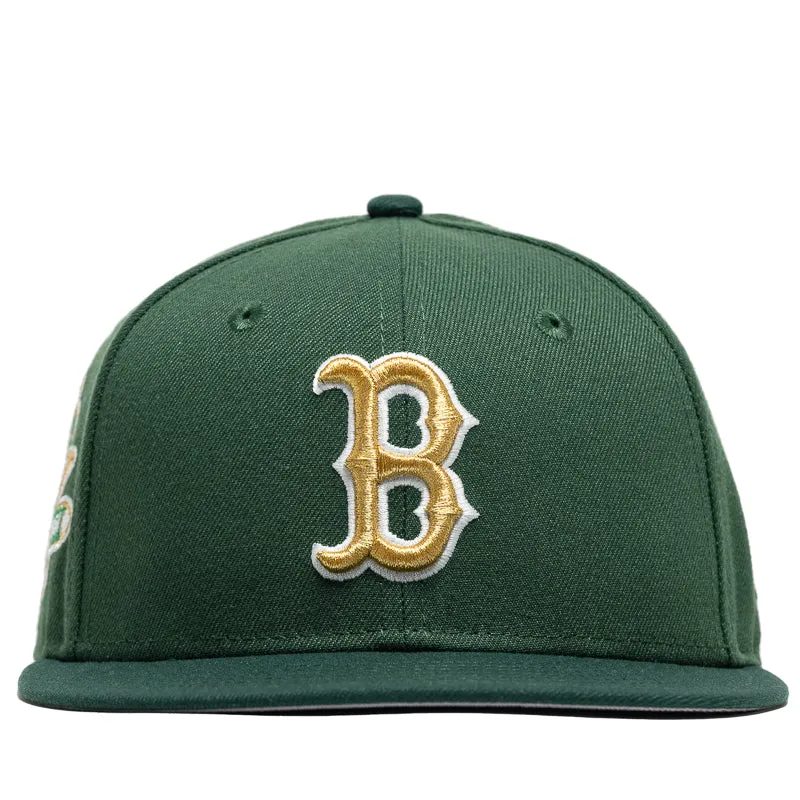 New Era x Politics Boston Red Sox 59FIFTY Fitted Hat - Dark Green