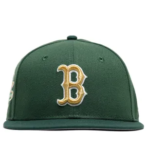 New Era x Politics Boston Red Sox 59FIFTY Fitted Hat - Dark Green
