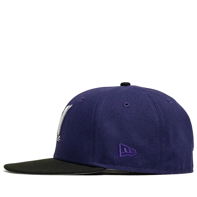 New Era x Politics Milwaukee Brewers 59FIFTY Fitted Hat - Purple/Black