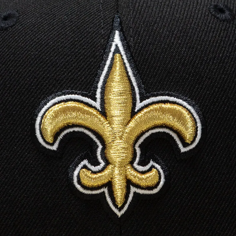 New Era x Politics New Orleans Saints 59FIFTY Fitted - Black/Vegas Gold