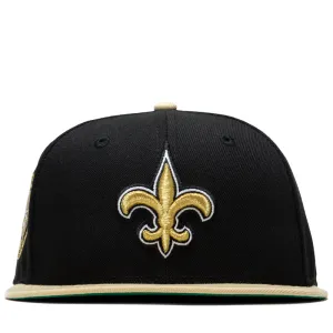 New Era x Politics New Orleans Saints 59FIFTY Fitted - Black/Vegas Gold