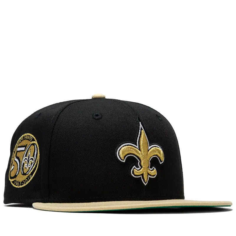 New Era x Politics New Orleans Saints 59FIFTY Fitted - Black/Vegas Gold