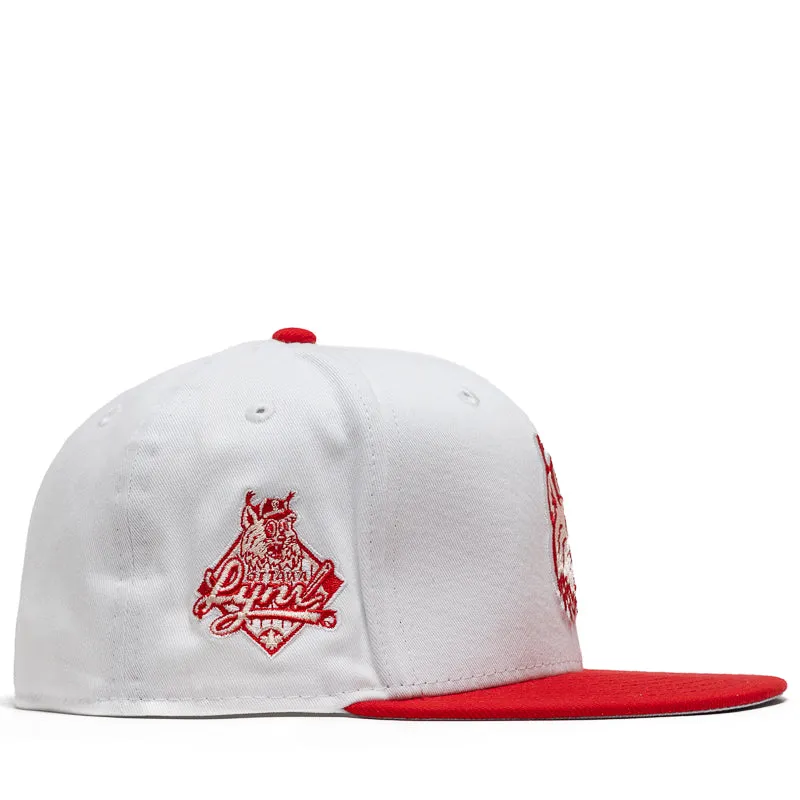 New Era x Politics Ottawa Lynx 59FIFTY Fitted Hat - White/Red