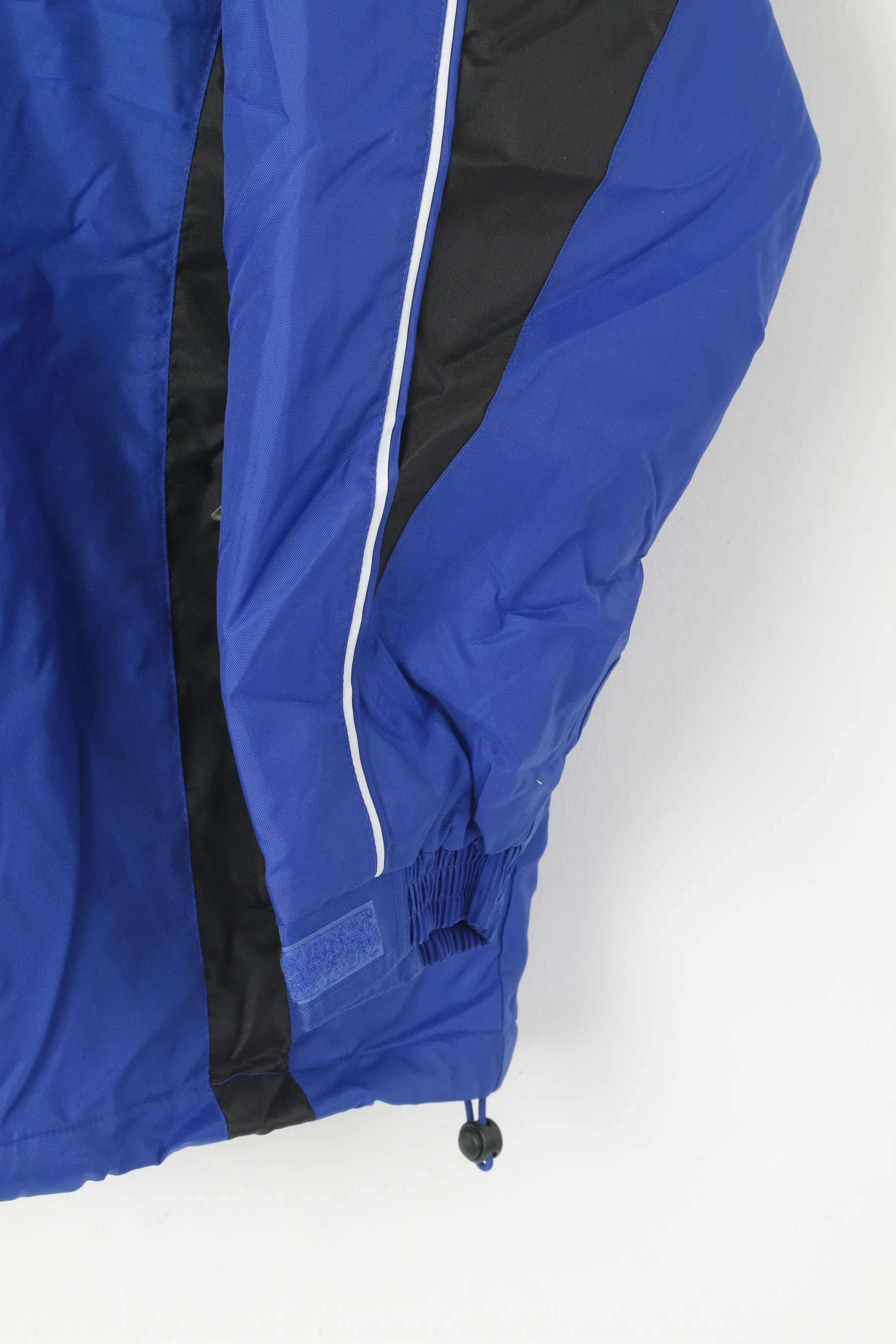 New JAKO Men XL Jacket Blue Sport Padded Sportswear Hooded Team Sport Top