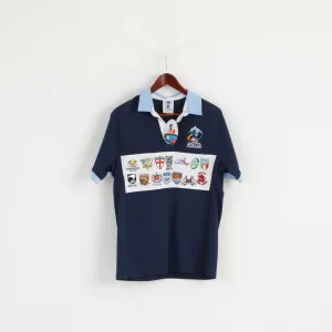 New Rugby World Cup ISC Men S Polo Shirt Blue England And Wales 2013 Top