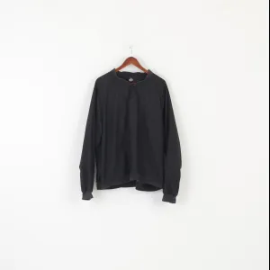 Nike Men XL Jacket Black Sportswear Vintage Activewear Pullover Golf Yop