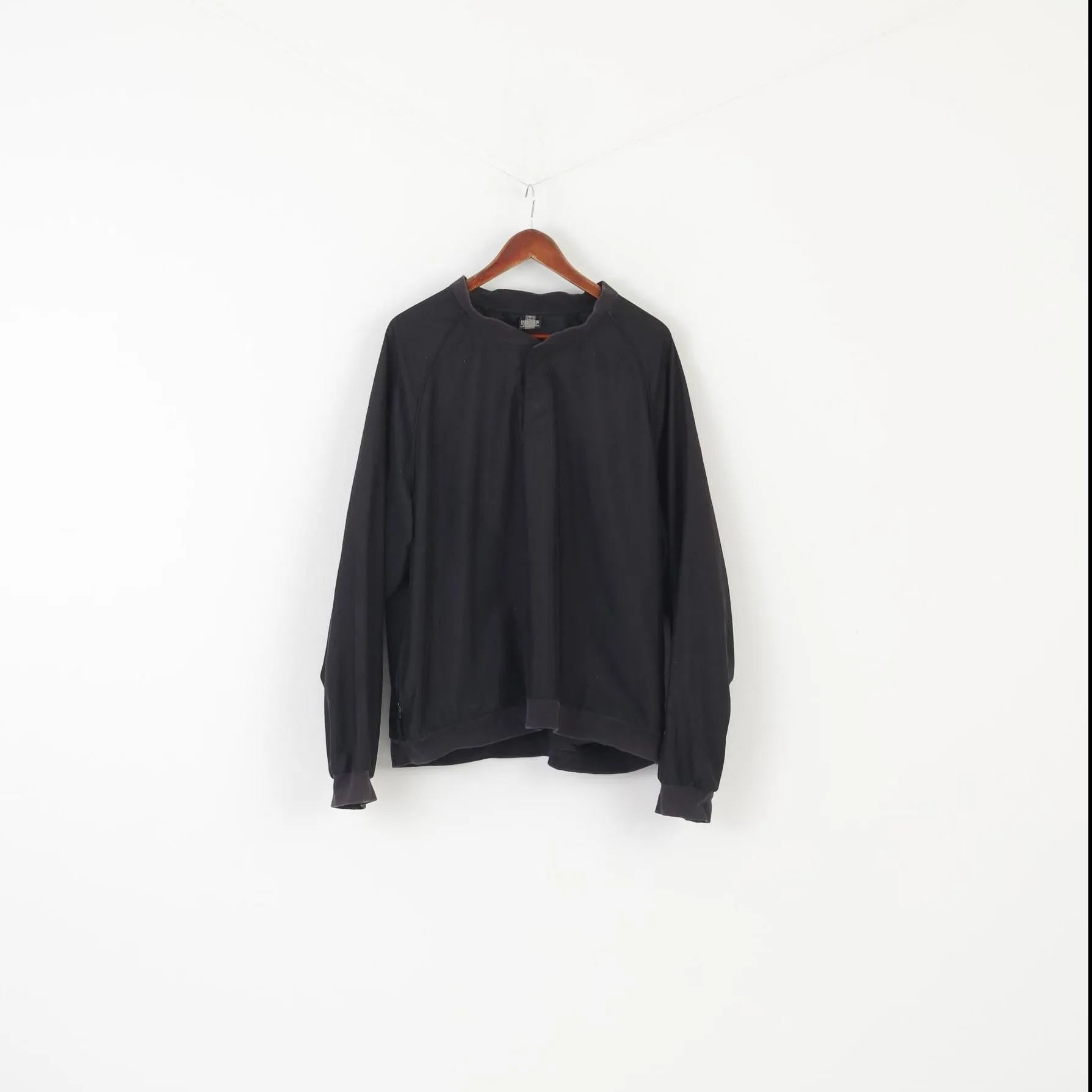 Nike Men XL Jacket Black Sportswear Vintage Activewear Pullover Golf Yop
