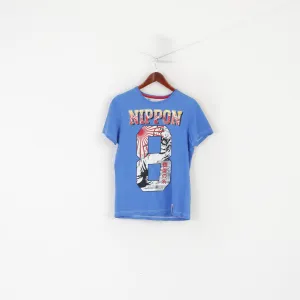 Nippon Osaka Series Men S Shirt Blue Baseball Graphic Cotton Emroidered Top