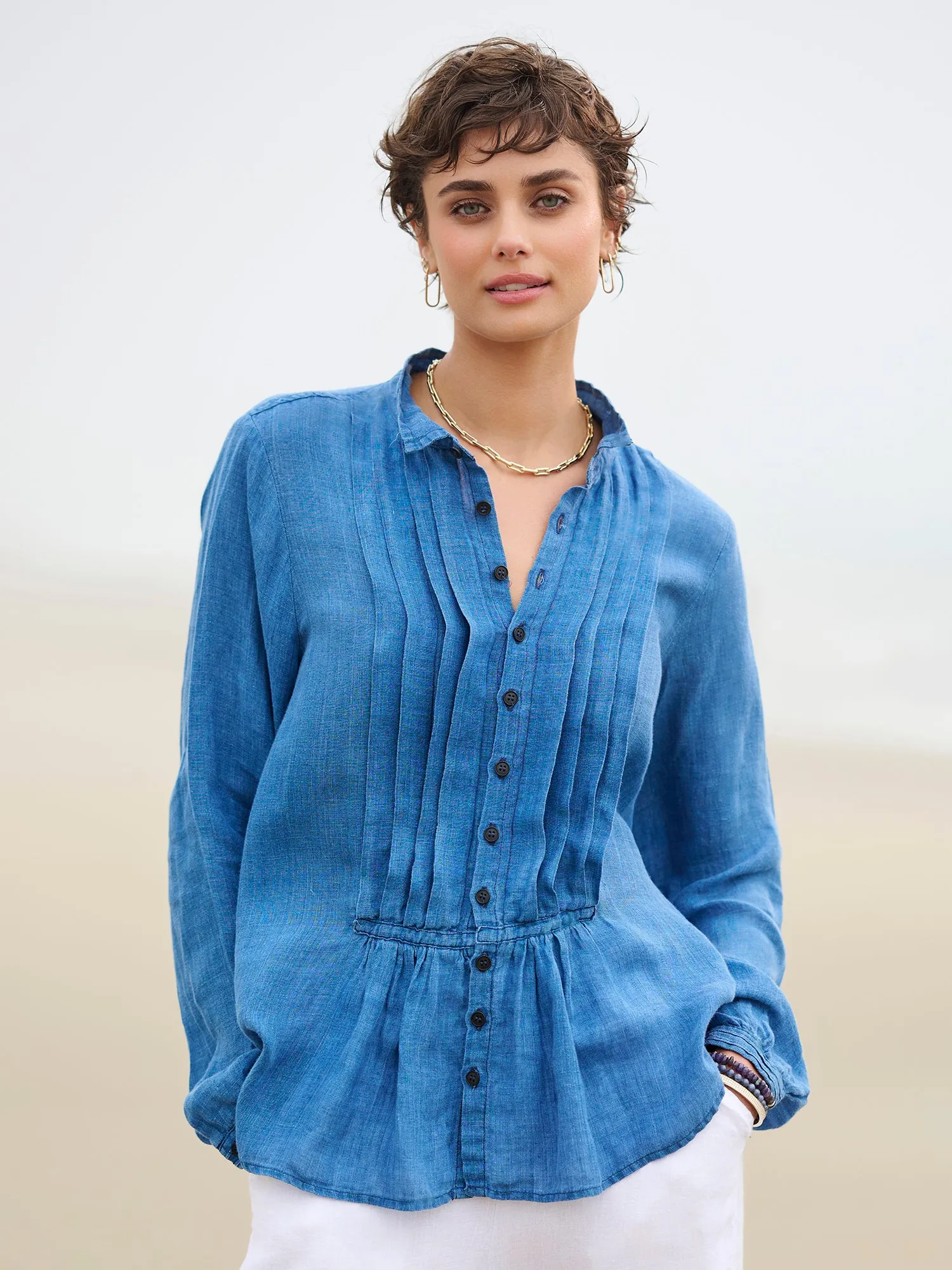 Nora Tux Linen Shirt