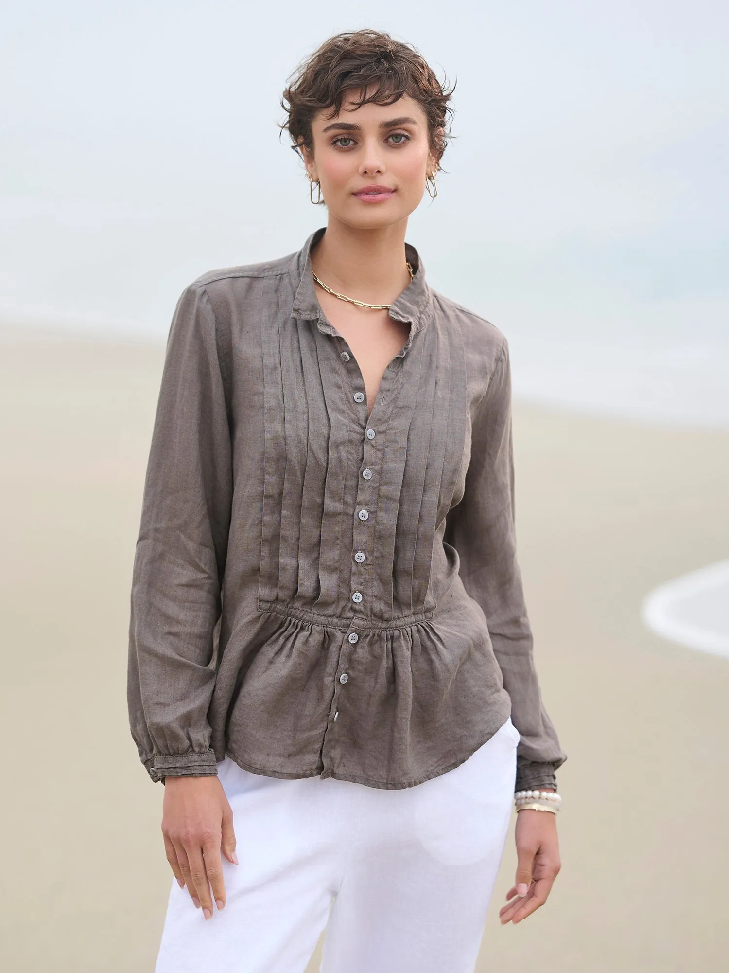 Nora Tux Linen Shirt