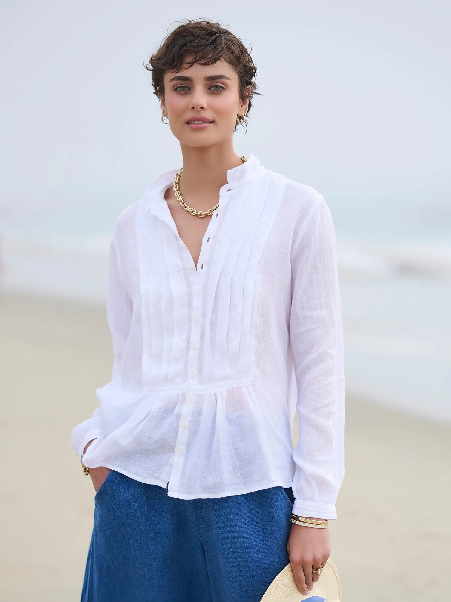 Nora Tux Linen Shirt
