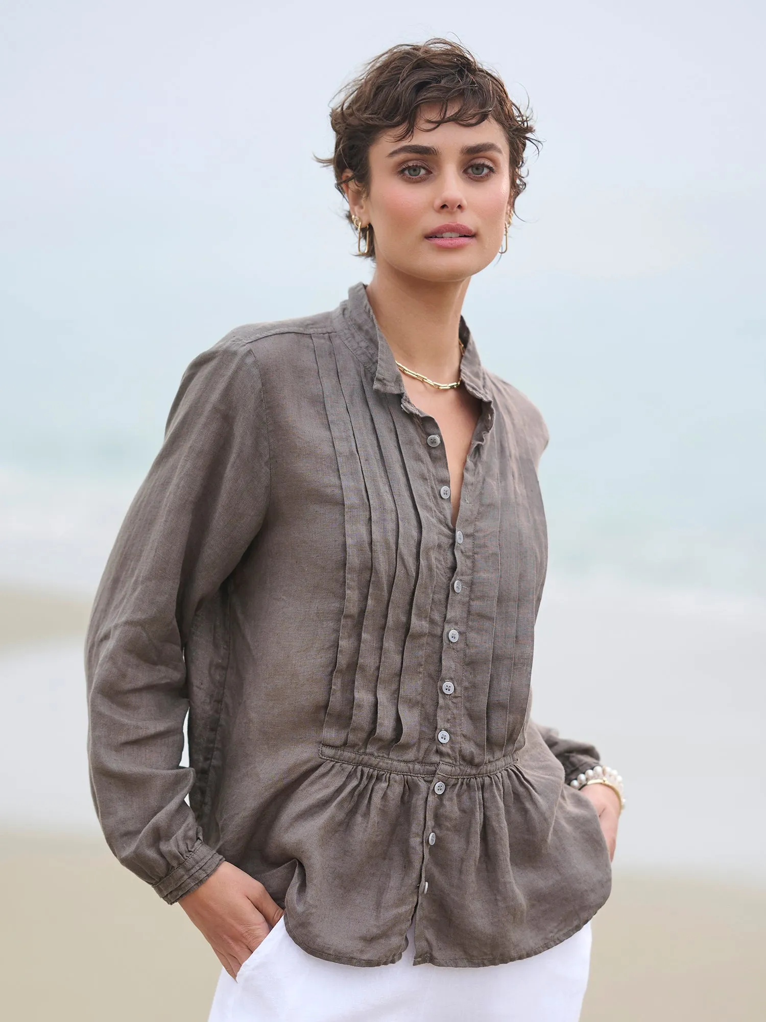 Nora Tux Linen Shirt