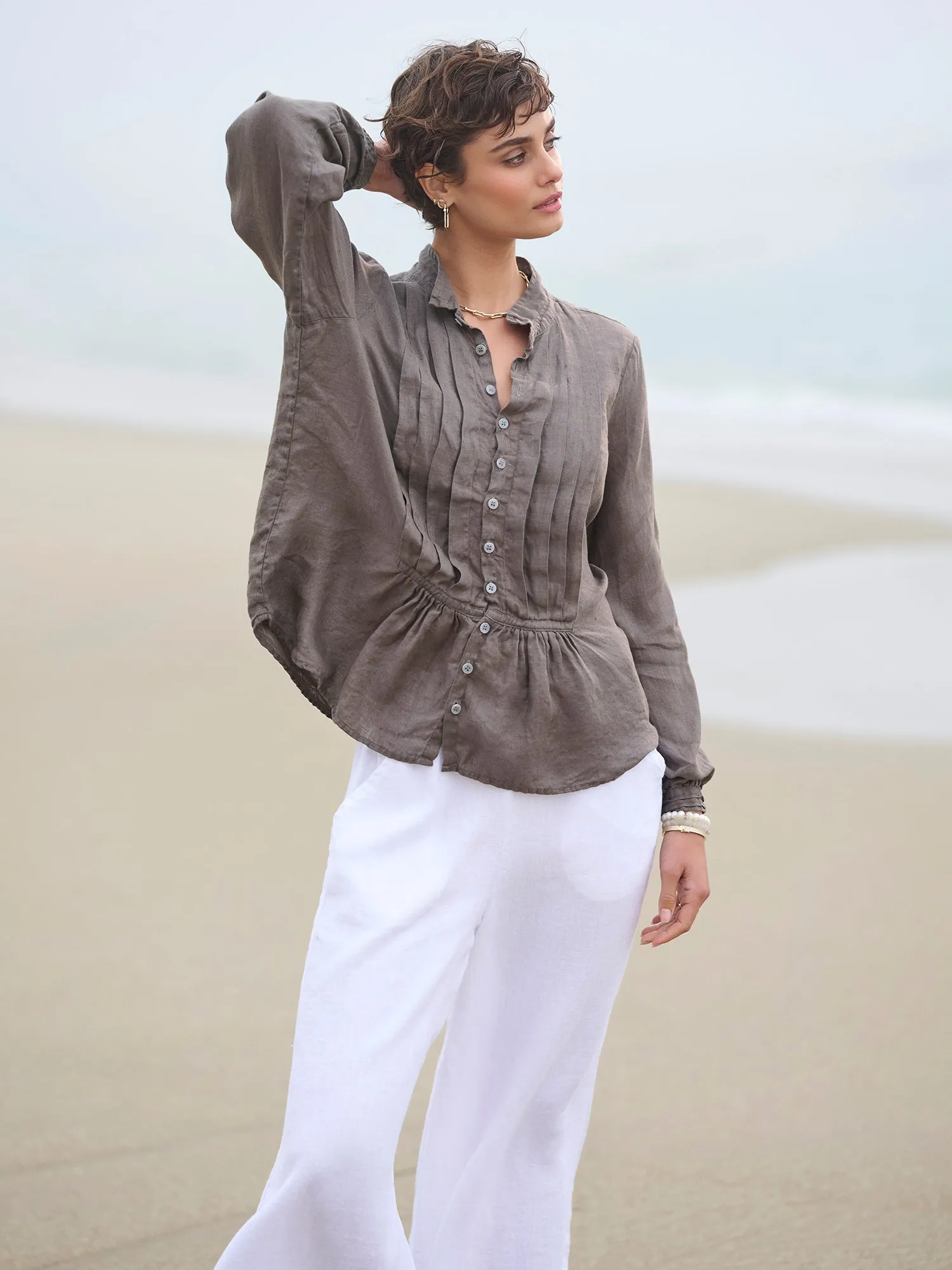 Nora Tux Linen Shirt