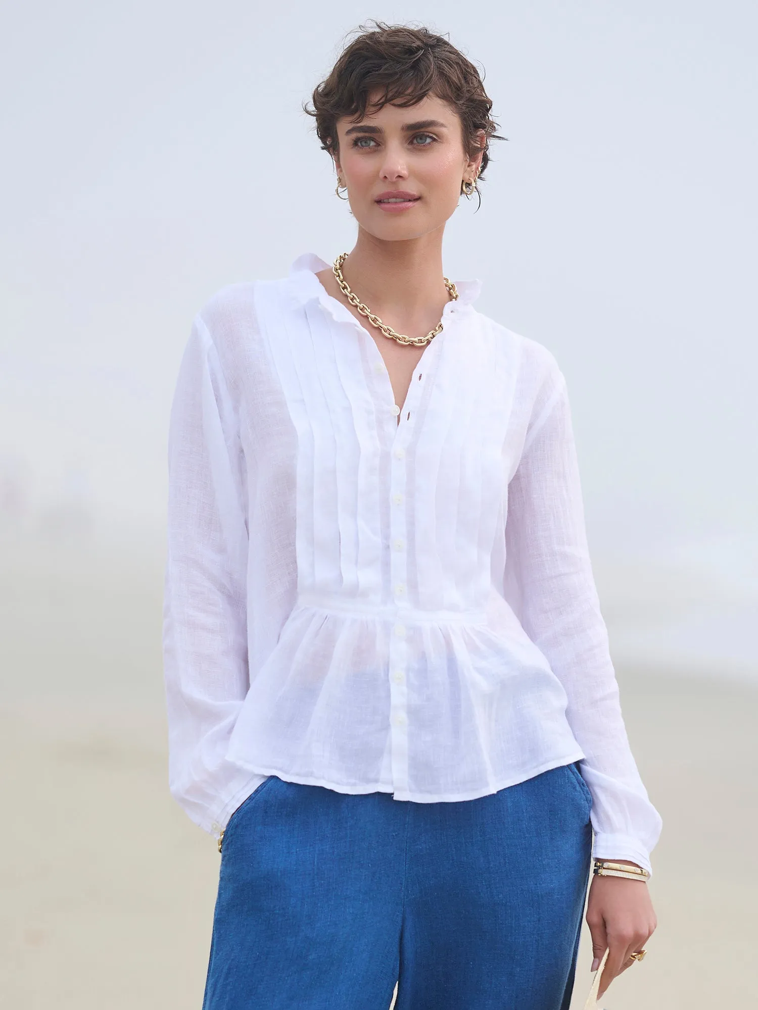 Nora Tux Linen Shirt