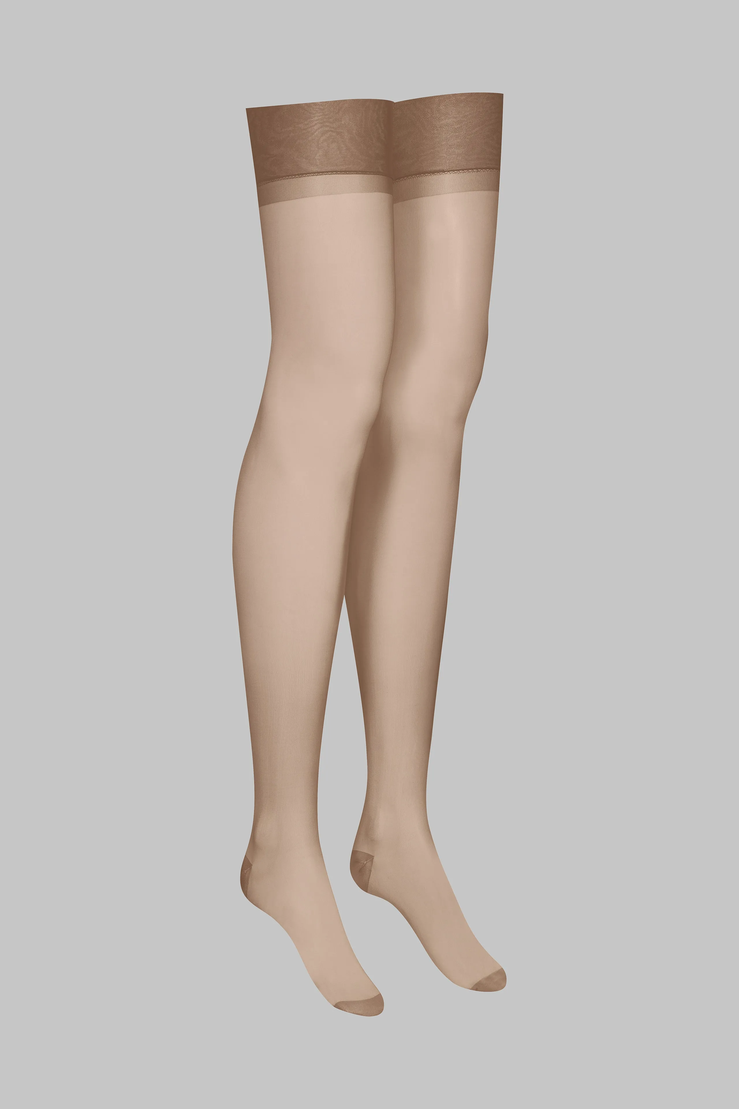 Nylon stockings - 15D - Brown - Les Coquetteries Maison Close