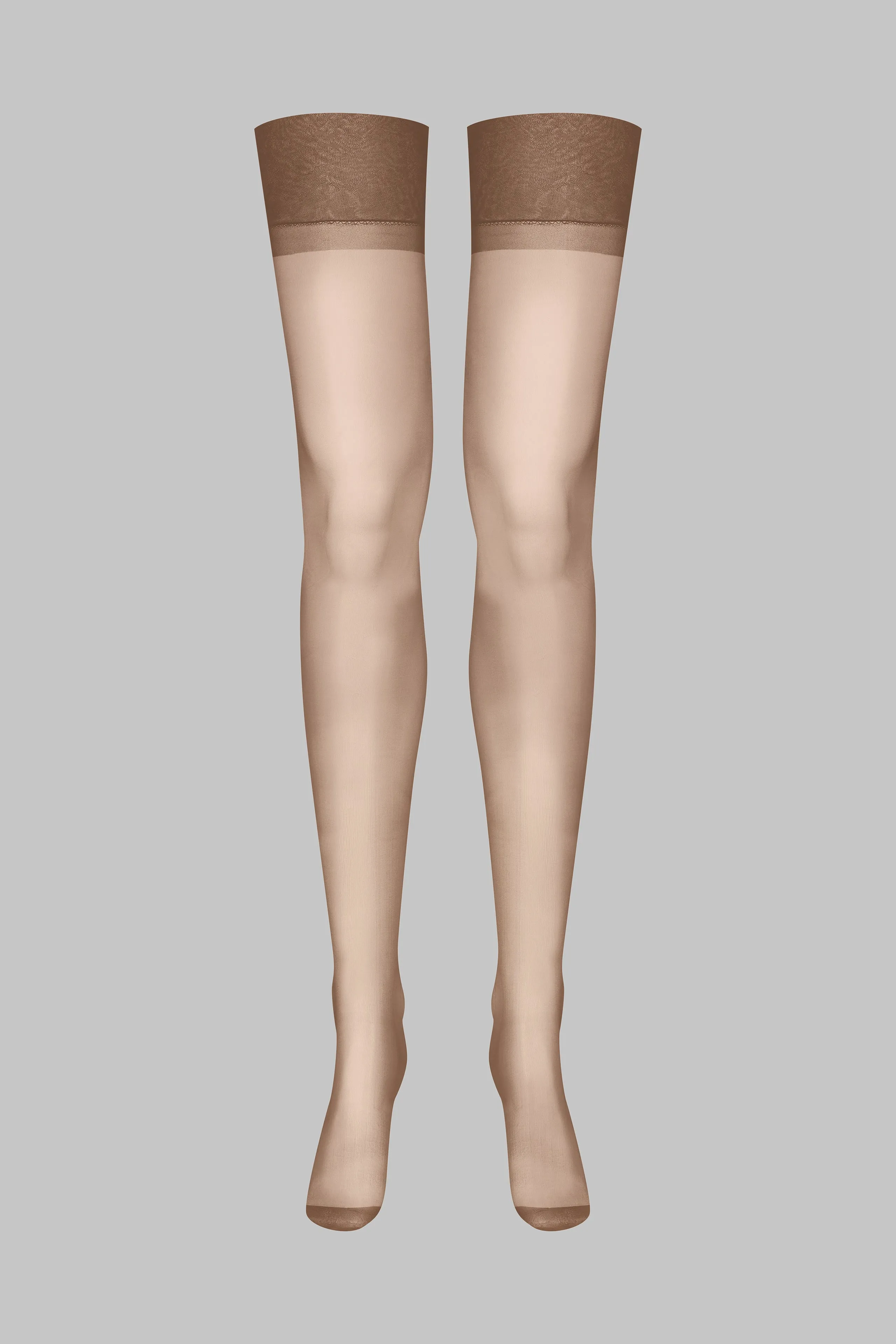 Nylon stockings - 15D - Brown - Les Coquetteries Maison Close