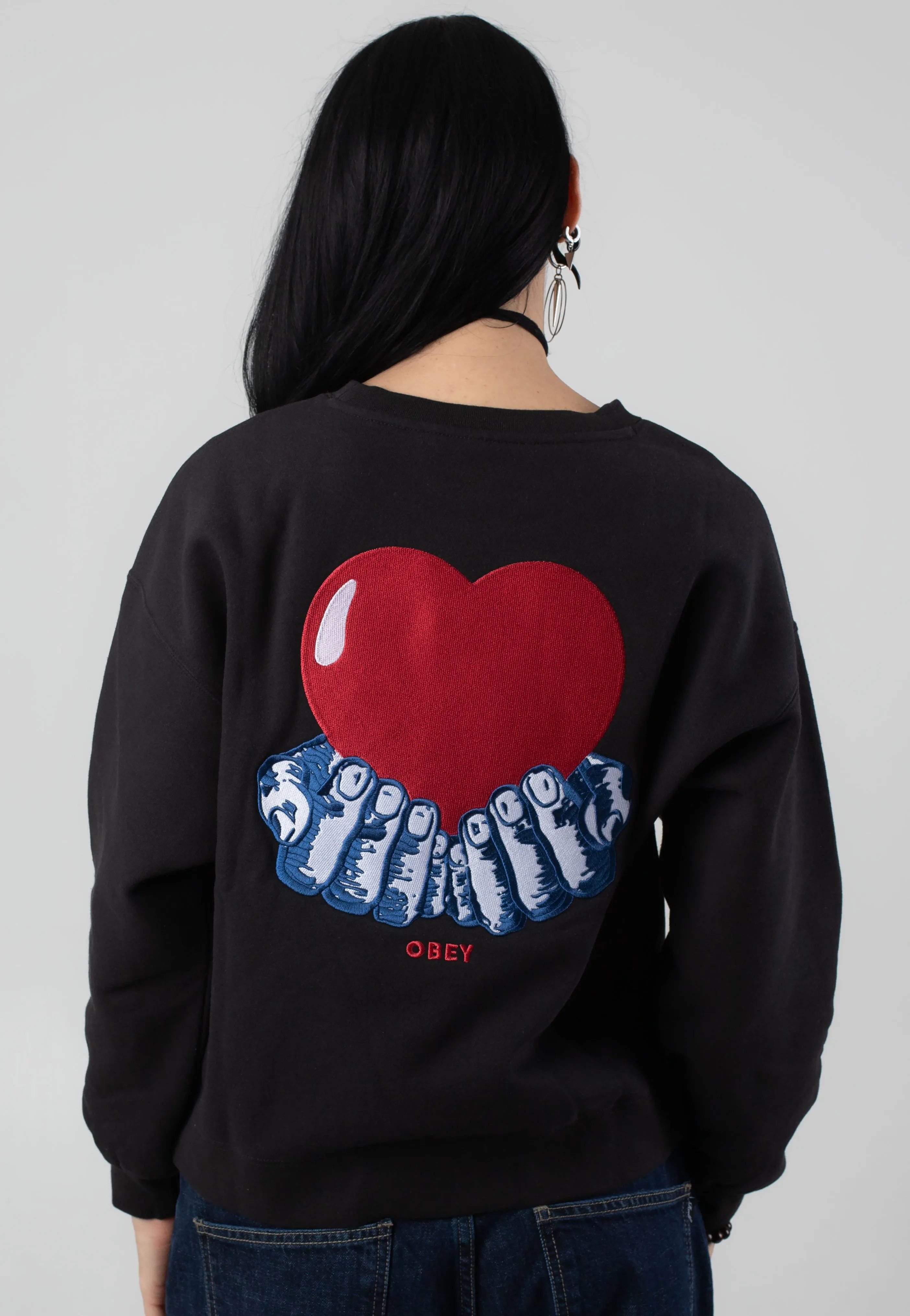Obey - Heart Digital Black - Sweater