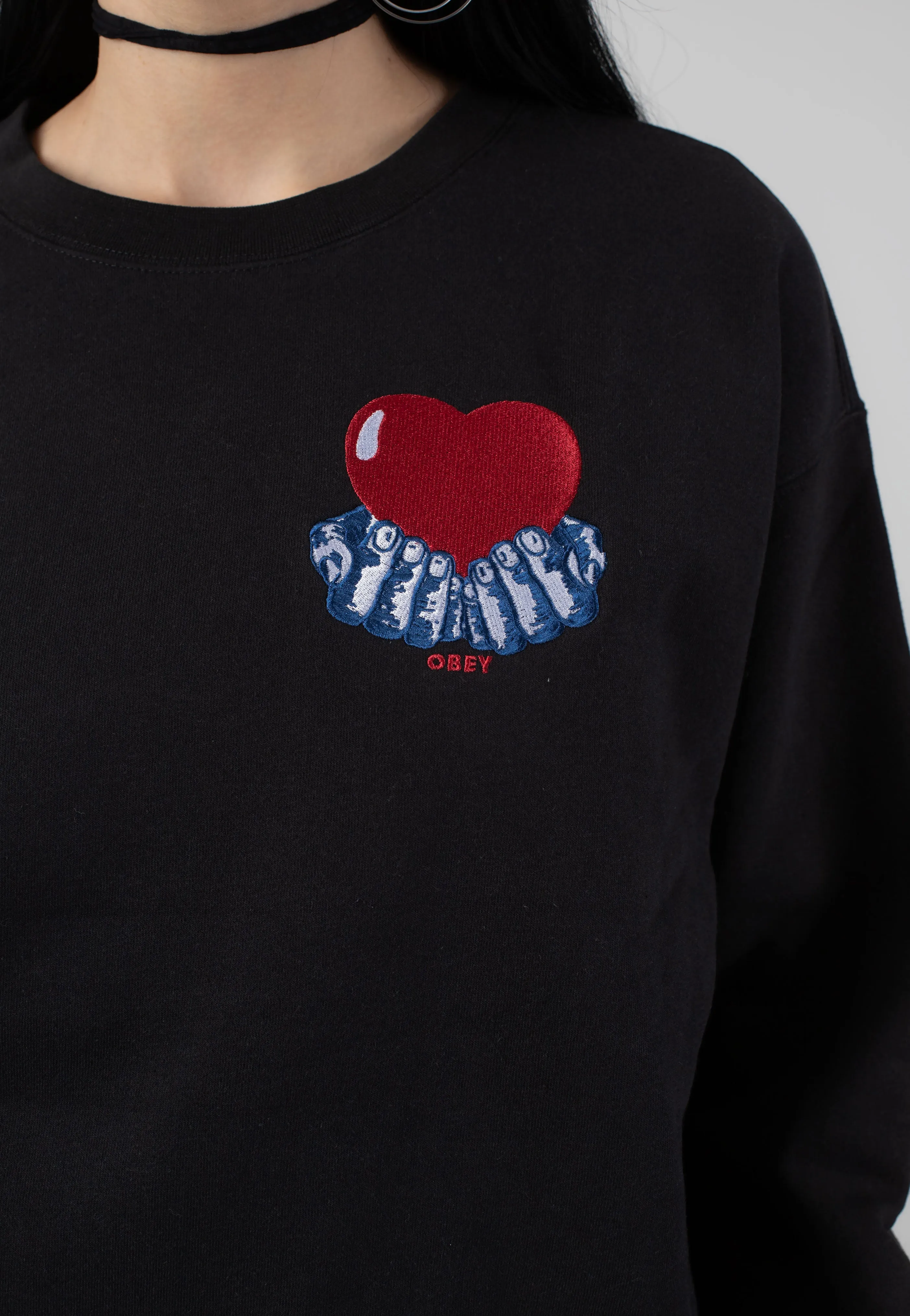 Obey - Heart Digital Black - Sweater
