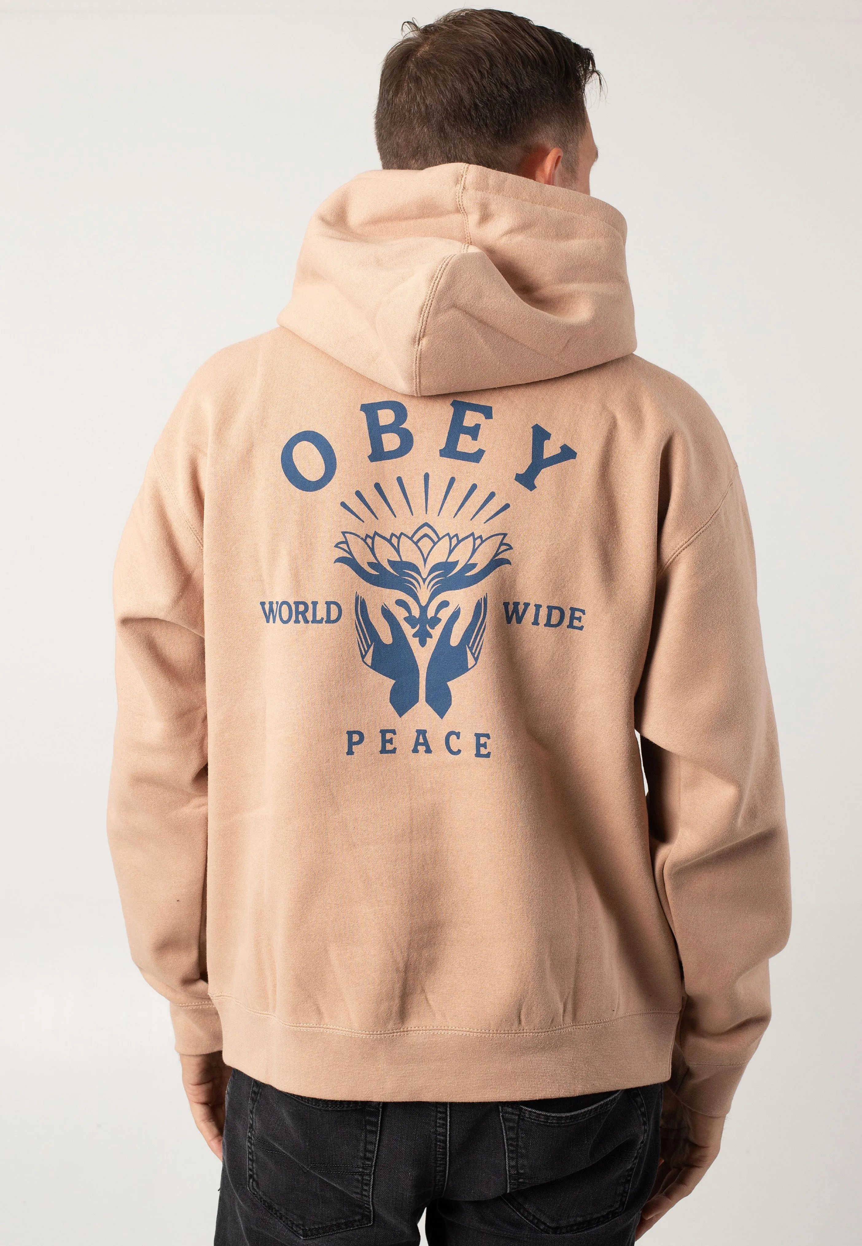 Obey - Lotus With Hands Warm Taupe - Hoodie