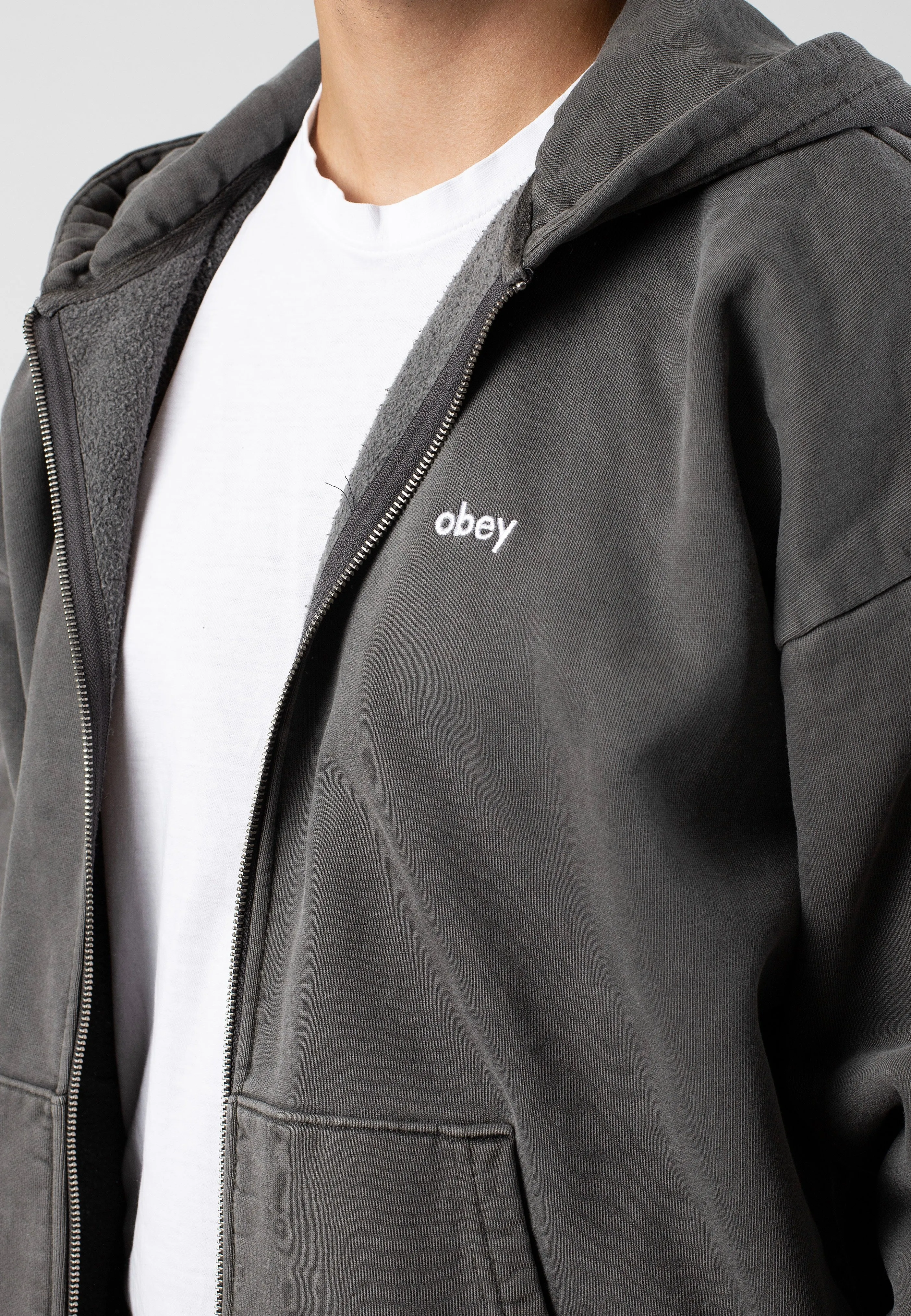 Obey - Lowercase Pigment Digital Black - Zipper
