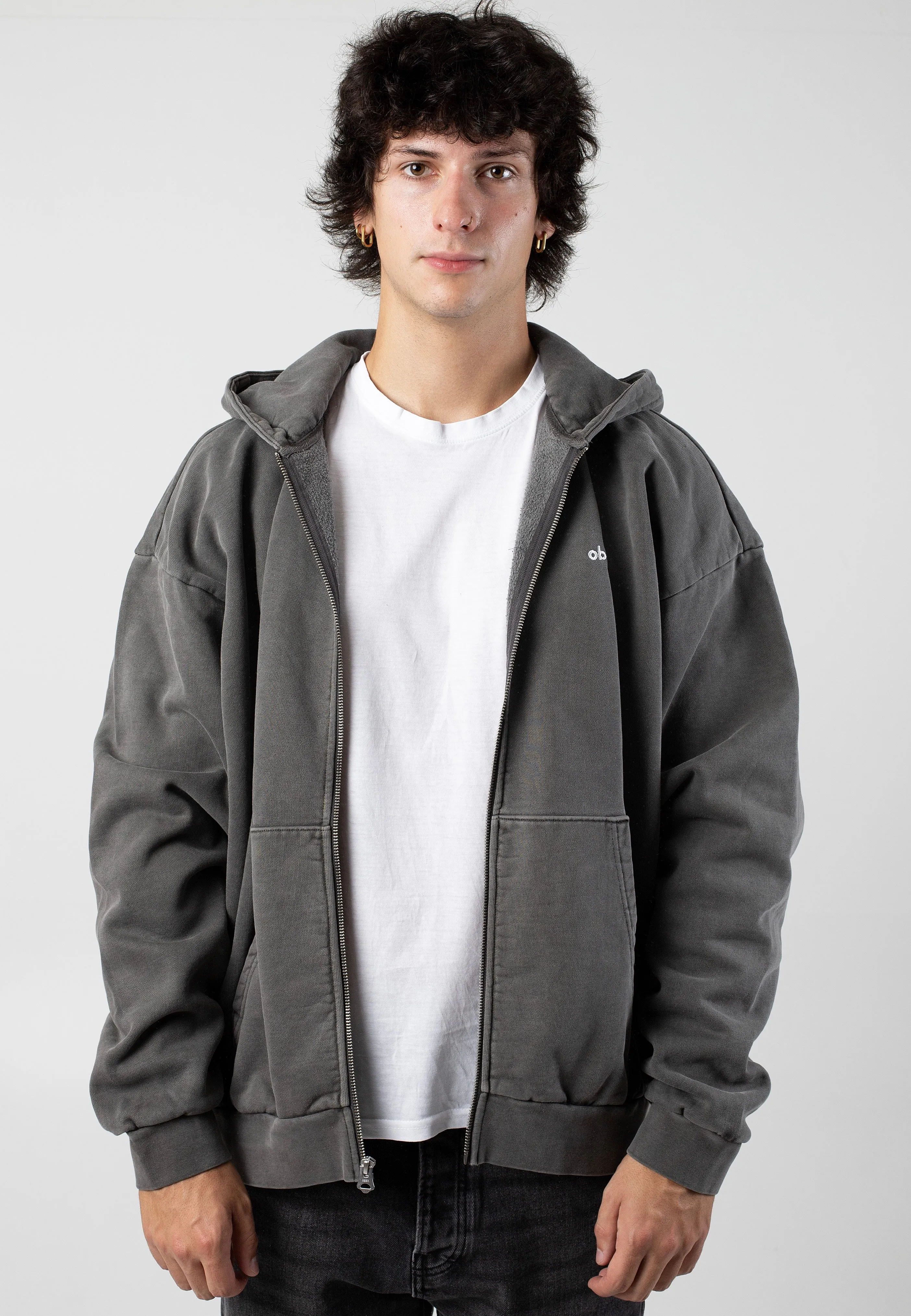 Obey - Lowercase Pigment Digital Black - Zipper