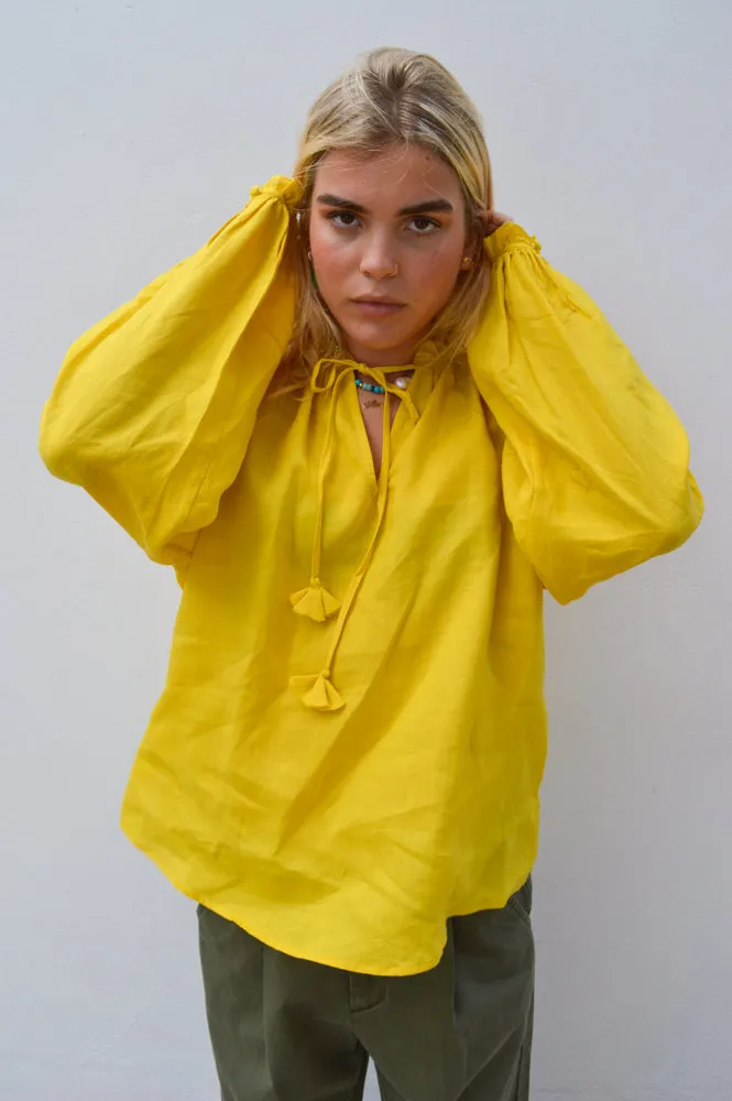 One Collective Cairo Sulphur Blouse
