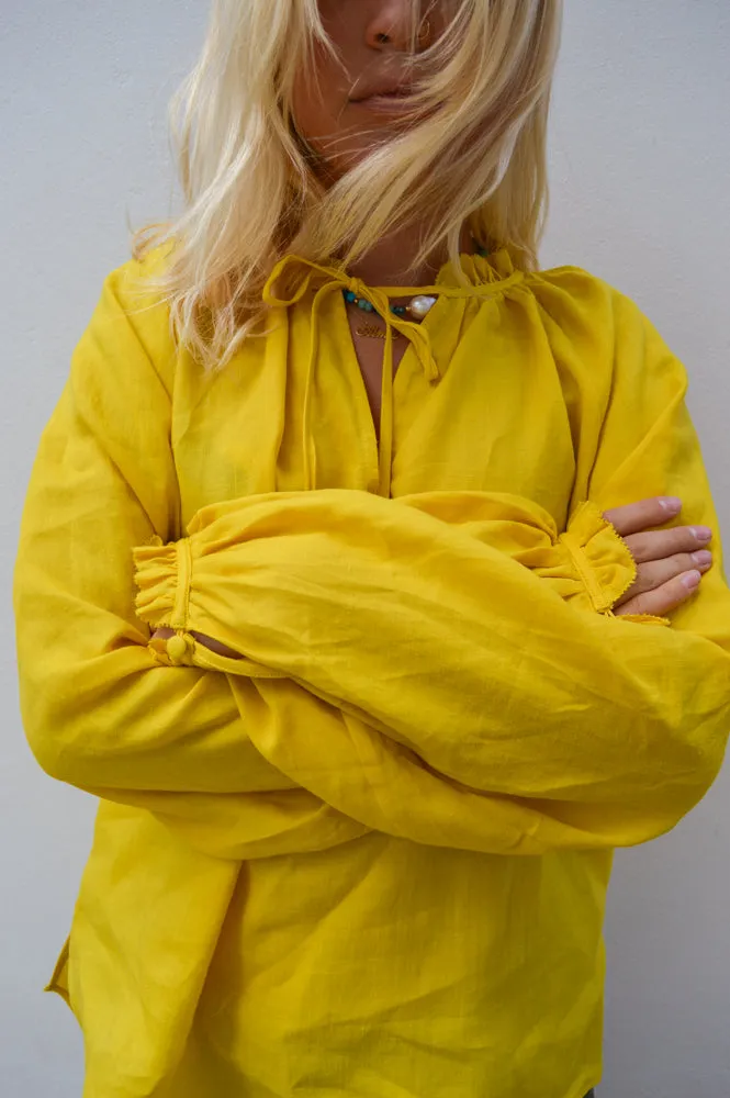 One Collective Cairo Sulphur Blouse