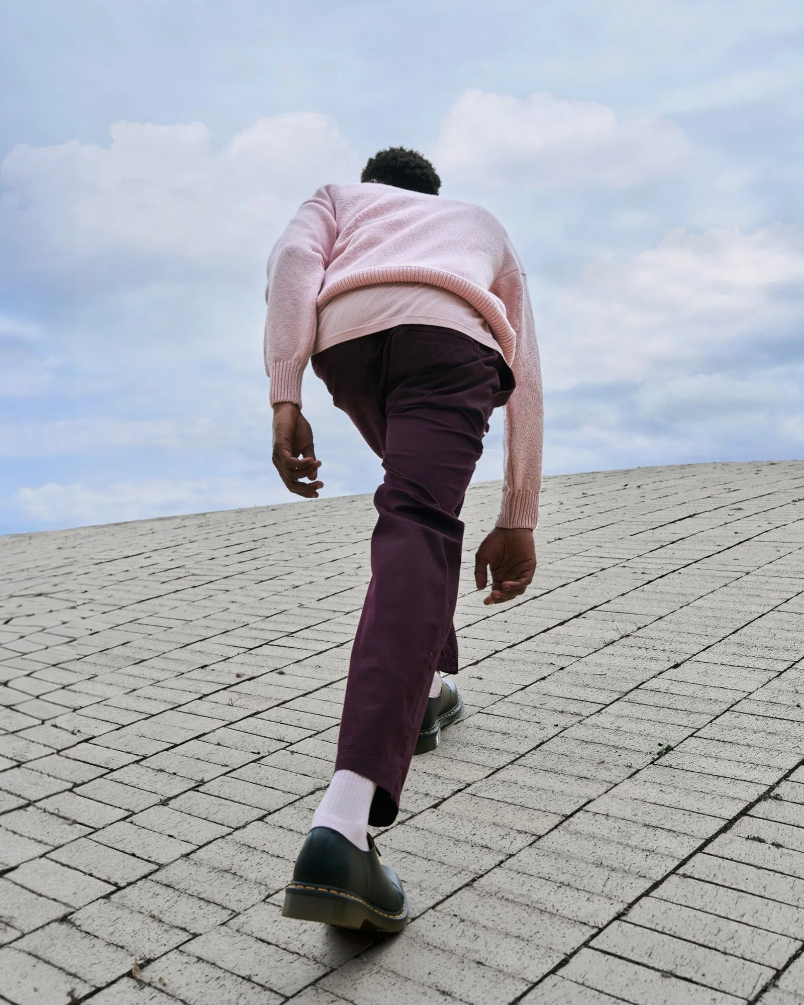 Organic Twill Pants - Faded Pink