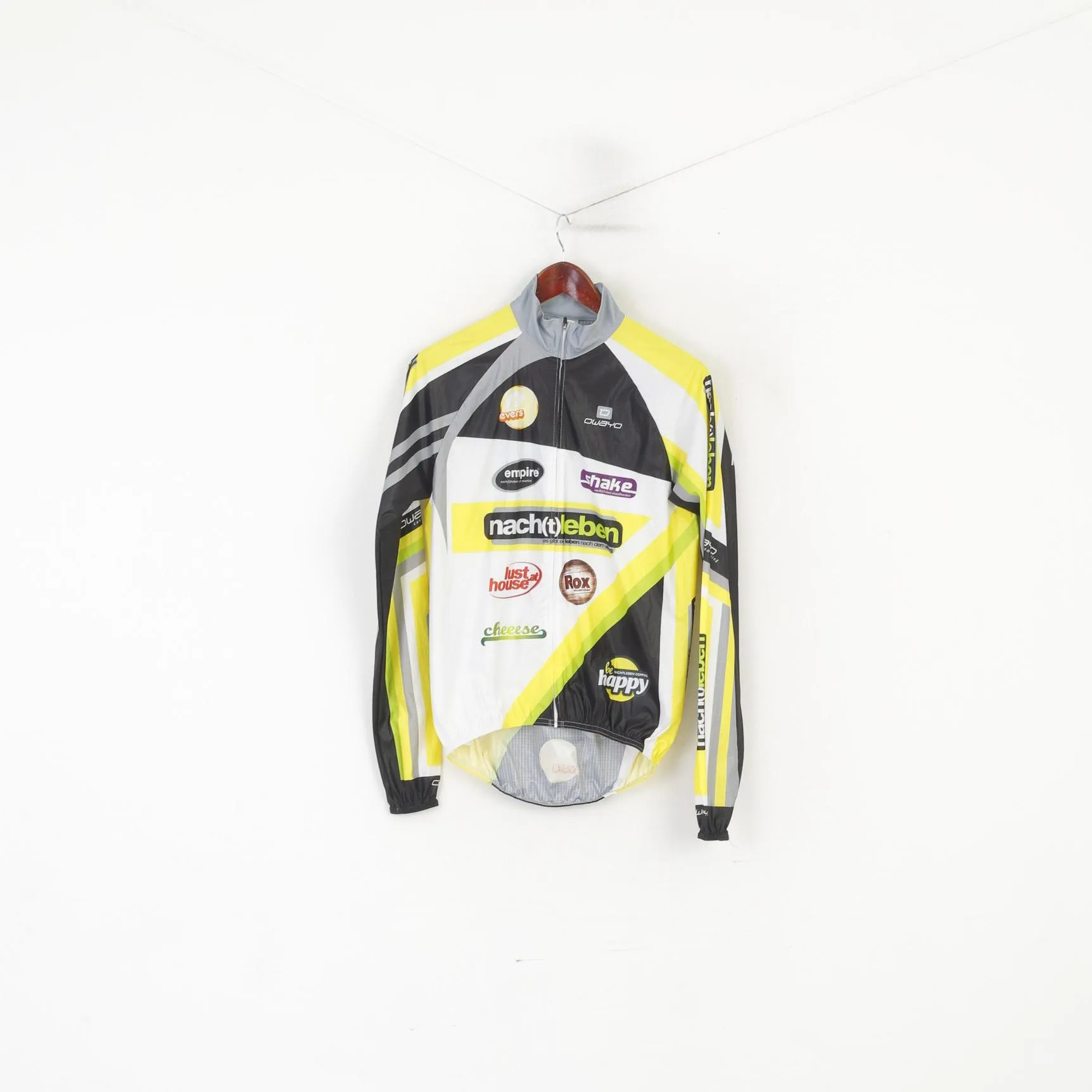 Owayo Men S Cycling Shirt Gray Super Pro Dry Long Sleeve Bike Full Zipper Top