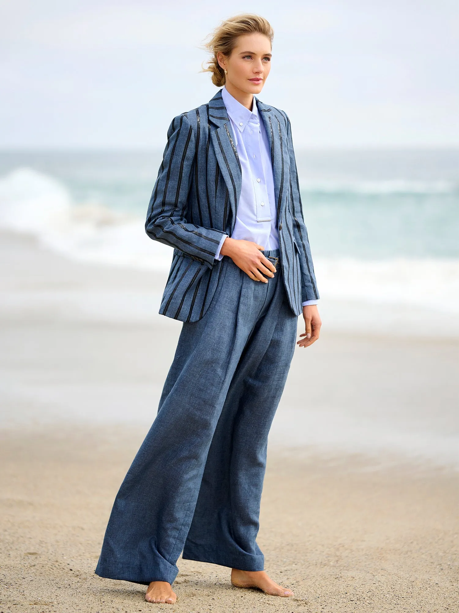 Oxford Cotton Popover Shirt